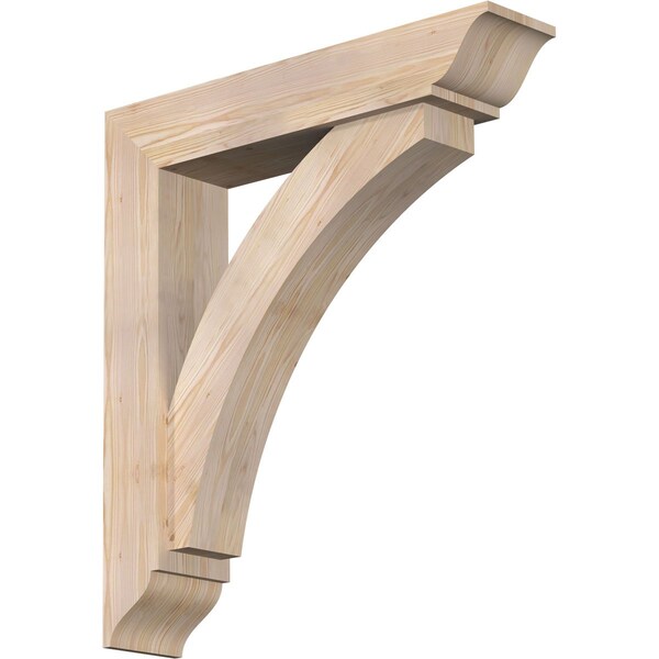 Ekena Millwork Thorton Traditional Smooth Bracket w/ Offset Brace, Douglas Fir, 7 1/2"W x 36"D x 40"H BKT0806X36X40THR01SDF - main